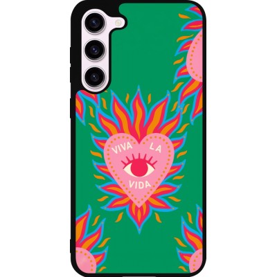 Coque Samsung Galaxy S23+ - Silicone rigide noir Viva la vida 2026