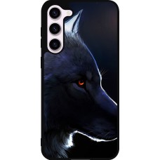 Coque Samsung Galaxy S23+ - Silicone rigide noir Wolf Shape