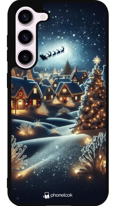 Coque Samsung Galaxy S23+ - Silicone rigide noir Noël 2023 Christmas is Coming