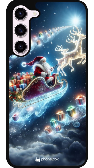 Samsung Galaxy S23+ Case Hülle - Silikon schwarz Weihnachten 2023 Verzauberter Weihnachtsmann