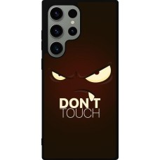 Samsung Galaxy S23 Ultra Case Hülle - Silikon schwarz Angry Dont Touch