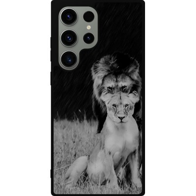 Coque Samsung Galaxy S23 Ultra - Silicone rigide noir Angry lions