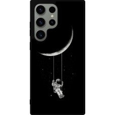Coque Samsung Galaxy S23 Ultra - Silicone rigide noir Astro balançoire