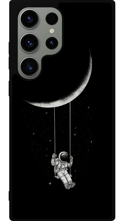 Coque Samsung Galaxy S23 Ultra - Silicone rigide noir Astro balançoire