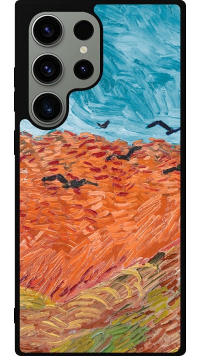 Samsung Galaxy S23 Ultra Case Hülle - Silikon schwarz Autumn 22 Van Gogh style