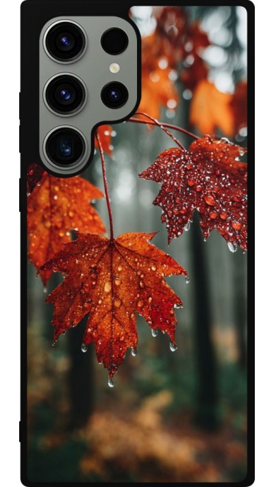 Coque Samsung Galaxy S23 Ultra - Silicone rigide noir Autumn 25 Rain