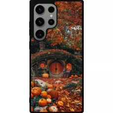 Coque Samsung Galaxy S23 Ultra - Silicone rigide noir Autumn 26 Hobbit house