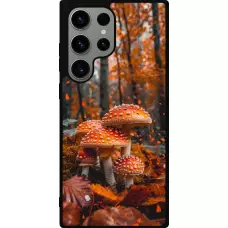 Coque Samsung Galaxy S23 Ultra - Silicone rigide noir Autumn 26 Mushrooms in the woods