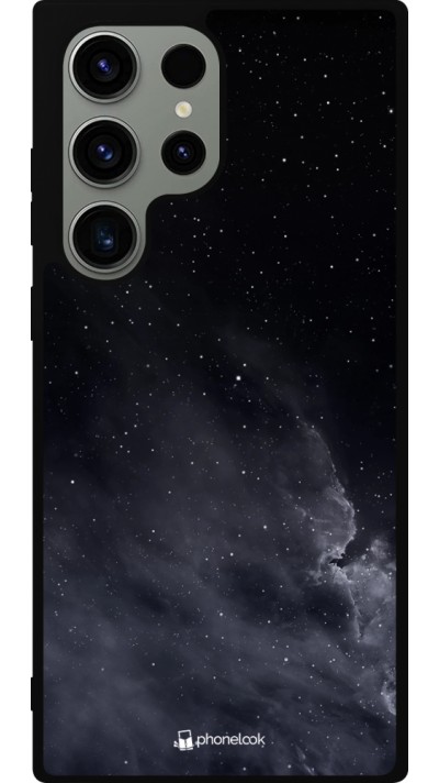 Samsung Galaxy S23 Ultra Case Hülle - Silikon schwarz Black Sky Clouds