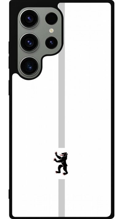 Samsung Galaxy S23 Ultra Case Hülle - Silikon schwarz Kanton AI weiss