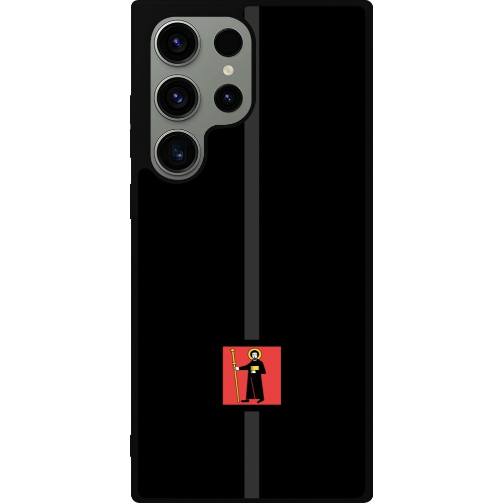 Coque Samsung Galaxy S23 Ultra - Silicone rigide noir Canton GL noir