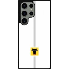 Coque Samsung Galaxy S23 Ultra - Silicone rigide noir Canton UR blanc