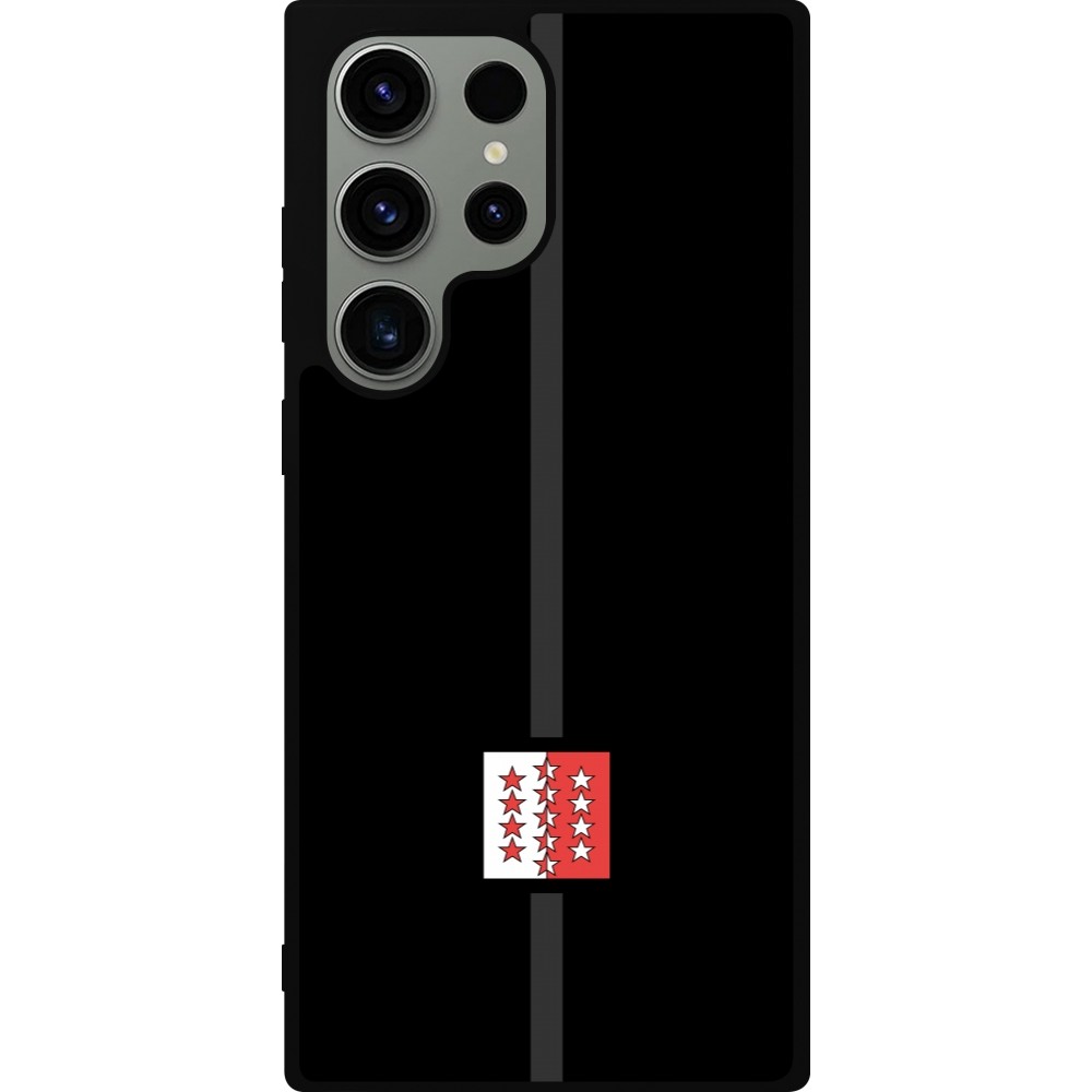 Samsung Galaxy S23 Ultra Case Hülle - Silikon schwarz Kanton VS schwarz