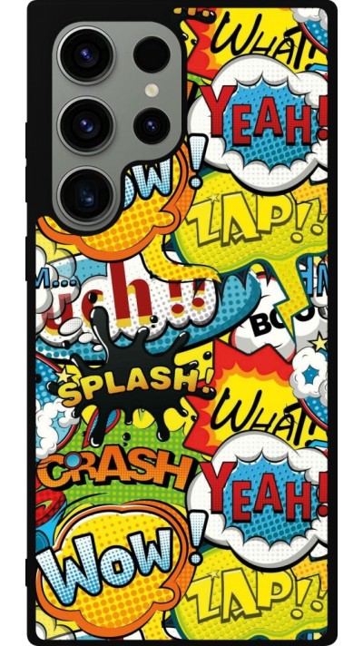 Coque Samsung Galaxy S23 Ultra - Silicone rigide noir Cartoons slogans