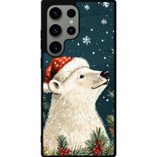 Coque Samsung Galaxy S23 Ultra - Silicone rigide noir Christmas 25 Bear