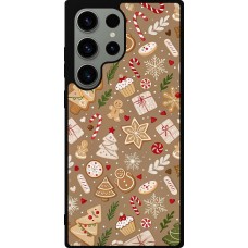 Coque Samsung Galaxy S23 Ultra - Silicone rigide noir Christmas 25 Pattern Ginger Cookie