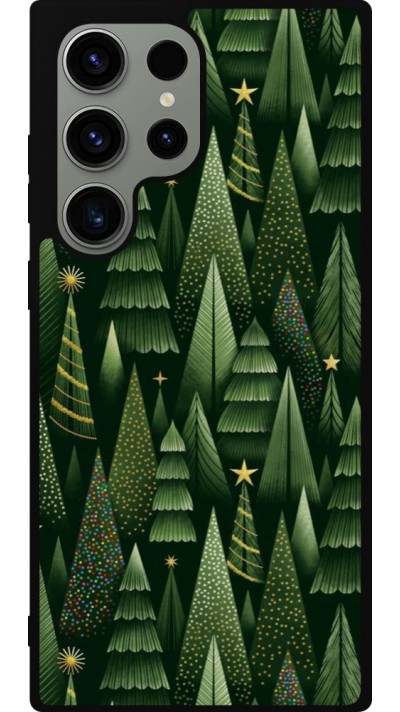 Coque Samsung Galaxy S23 Ultra - Silicone rigide noir Christmas 25 Pattern Xmas Tree