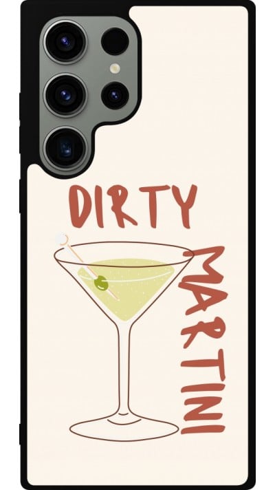 Samsung Galaxy S23 Ultra Case Hülle - Silikon schwarz Cocktail Dirty Martini