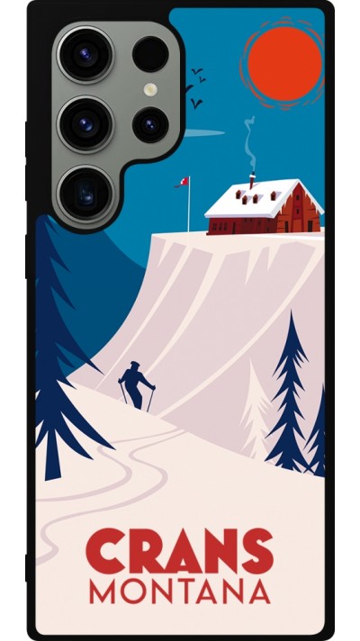 Samsung Galaxy S23 Ultra Case Hülle - Silikon schwarz Crans-Montana Cabane