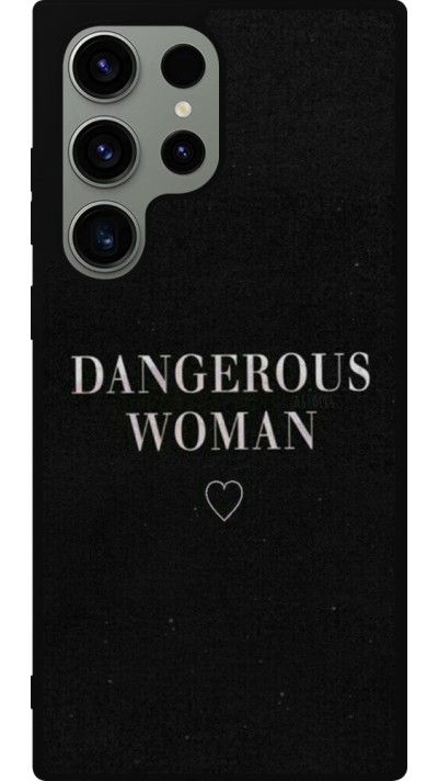 Coque Samsung Galaxy S23 Ultra - Silicone rigide noir Dangerous woman