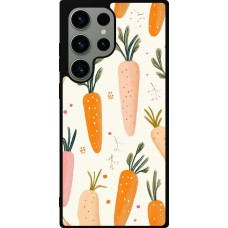 Samsung Galaxy S23 Ultra Case Hülle - Silikon schwarz Easter 2026 Illustration carrots