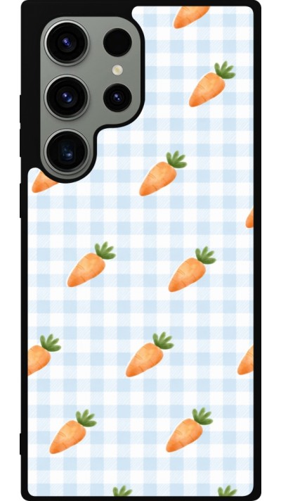 Samsung Galaxy S23 Ultra Case Hülle - Silikon schwarz Easter 2026 Pattern carrots