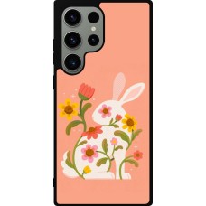 Samsung Galaxy S23 Ultra Case Hülle - Silikon schwarz Easter 2026 Rabbit collage