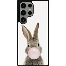 Samsung Galaxy S23 Ultra Case Hülle - Silikon schwarz Easter 2023 bubble gum bunny