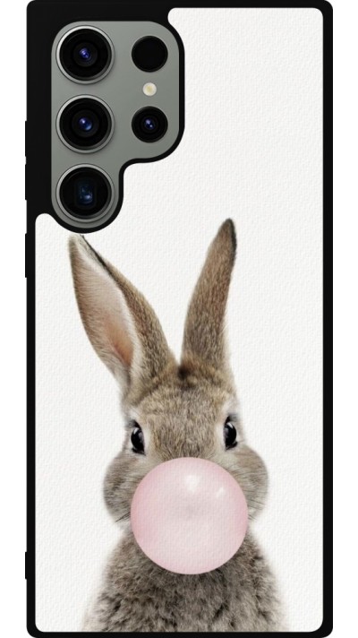 Samsung Galaxy S23 Ultra Case Hülle - Silikon schwarz Easter 2023 bubble gum bunny