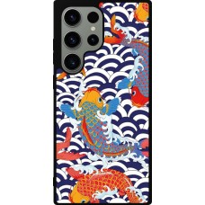 Coque Samsung Galaxy S23 Ultra - Silicone rigide noir Easter 2023 japanese fish