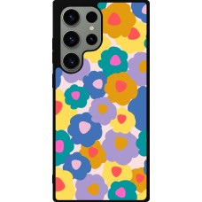 Coque Samsung Galaxy S23 Ultra - Silicone rigide noir Easter 2024 flower power