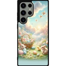 Coque Samsung Galaxy S23 Ultra - Silicone rigide noir Easter 2025 Pastel Pâques