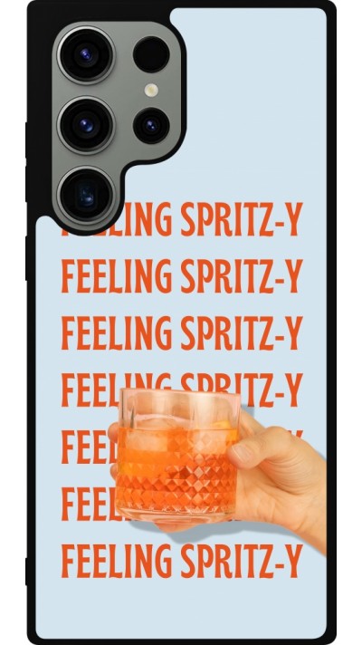Samsung Galaxy S23 Ultra Case Hülle - Silikon schwarz Feeling Spritz-y