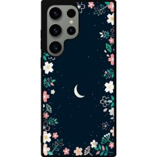 Samsung Galaxy S23 Ultra Case Hülle - Silikon schwarz Flowers space