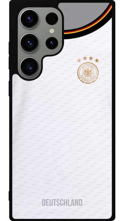 Coque Samsung Galaxy S23 Ultra - Silicone rigide noir Maillot de football Allemagne 2022 personnalisable