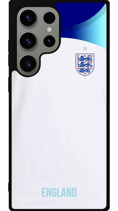 Samsung Galaxy S23 Ultra Case Hülle - Silikon schwarz England 2022 personalisierbares Fußballtrikot