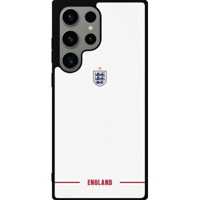 Coque Samsung Galaxy S23 Ultra - Silicone rigide noir Maillot de football Angleterre 2026 personnalisable