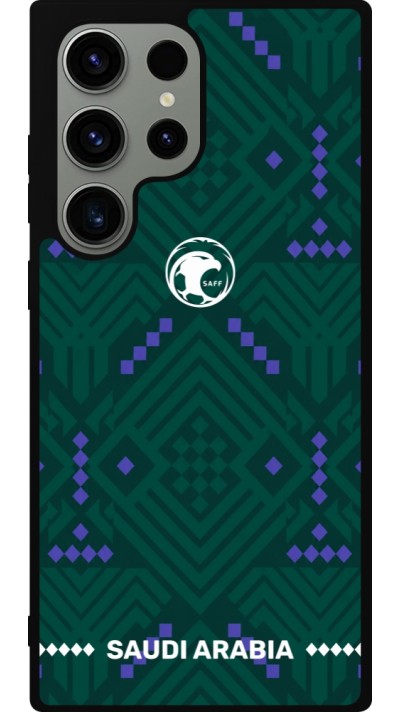 Samsung Galaxy S23 Ultra Case Hülle - Silikon schwarz Saudi Arabien 2026 personalisierbares Fussballtrikot