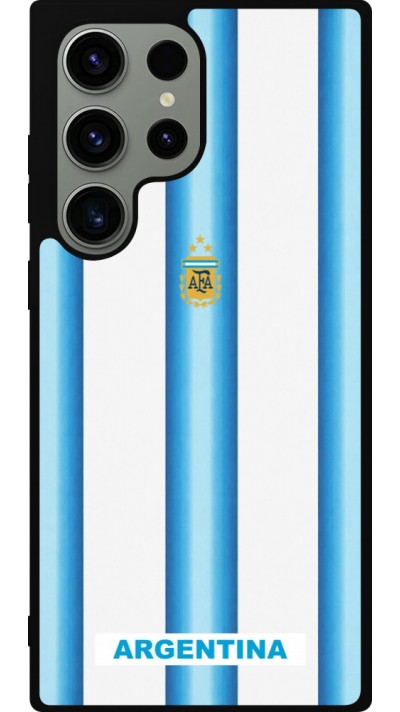Samsung Galaxy S23 Ultra Case Hülle - Silikon schwarz Argentinien 2026 personalisierbares Fussballtrikot