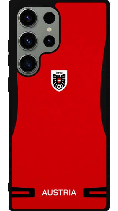 Samsung Galaxy S23 Ultra Case Hülle - Silikon schwarz O?sterreich 2026 personalisierbares Fussballtrikot