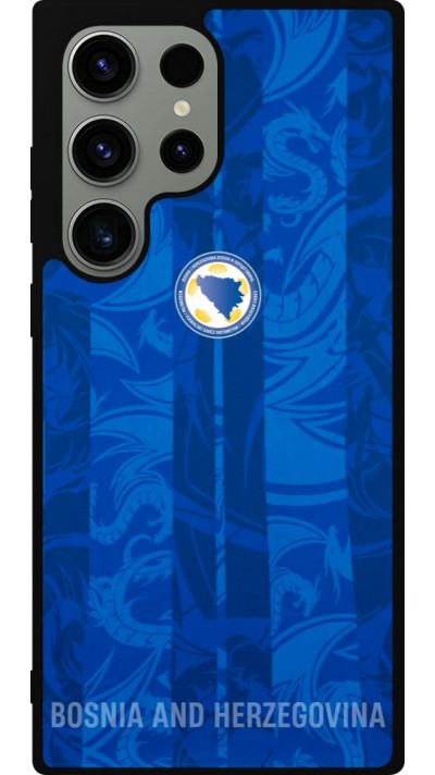 Coque Samsung Galaxy S23 Ultra - Silicone rigide noir Maillot de football Bosnie-Herzégovine 2026 personnalisable