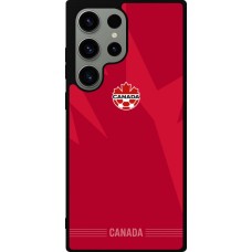 Coque Samsung Galaxy S23 Ultra - Silicone rigide noir Maillot de football Canada 2026 personnalisable