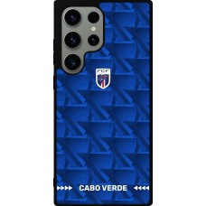 Coque Samsung Galaxy S23 Ultra - Silicone rigide noir Maillot de football Cap-Vert 2026 personnalisable