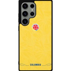 Coque Samsung Galaxy S23 Ultra - Silicone rigide noir Maillot de football Colombie 2026 personnalisable