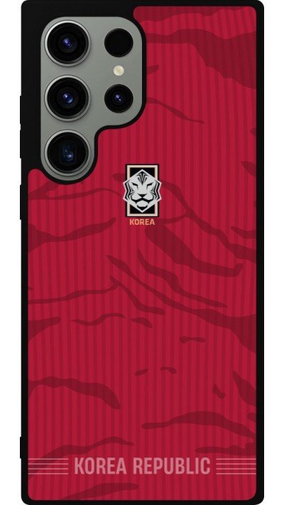 Samsung Galaxy S23 Ultra Case Hülle - Silikon schwarz Südkorea 2026 personalisierbares Fussballtrikot