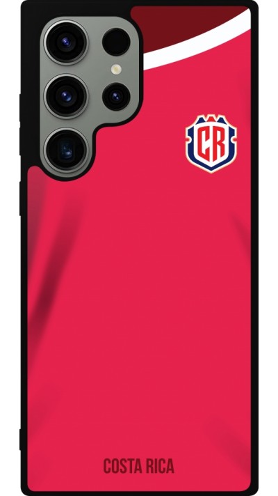 Samsung Galaxy S23 Ultra Case Hülle - Silikon schwarz Costa Rica 2022 personalisierbares Fussballtrikot