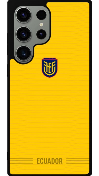 Coque Samsung Galaxy S23 Ultra - Silicone rigide noir Maillot de football E?quateur 2026 personnalisable