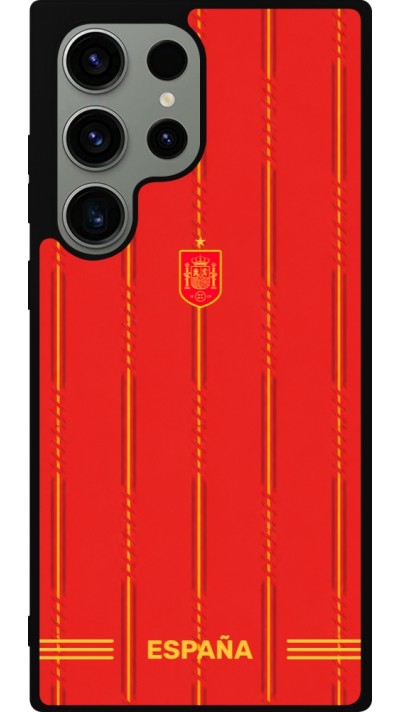Samsung Galaxy S23 Ultra Case Hülle - Silikon schwarz Spanien 2026 personalisierbares Fussballtrikot