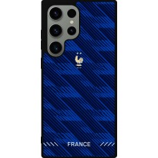 Coque Samsung Galaxy S23 Ultra - Silicone rigide noir Maillot de football France 2026 personnalisable