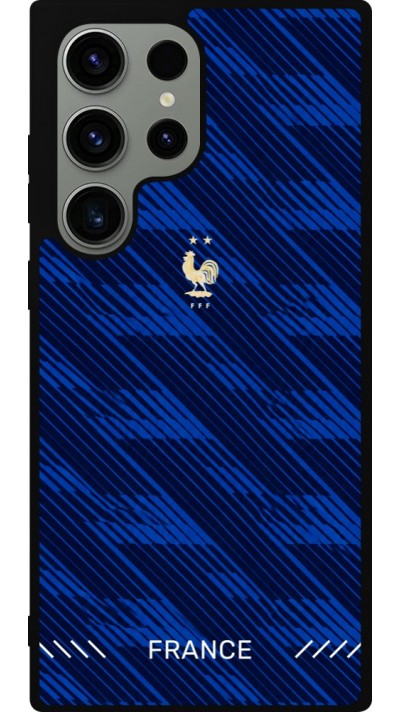 Samsung Galaxy S23 Ultra Case Hülle - Silikon schwarz Frankreich 2026 personalisierbares Fussballtrikot